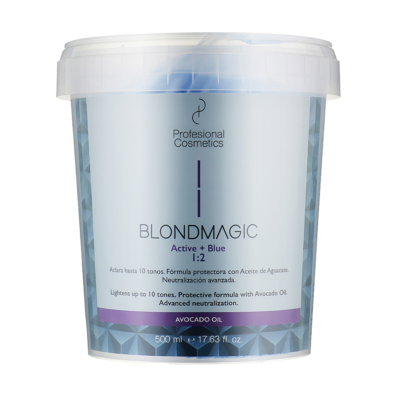 Пудра для освітлення волосся Profesional Cosmetics Blondmagic Blue+nonV,  500 мл